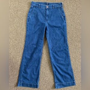 J. Crew high-rise drapey trouser jean